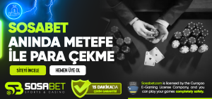 Sosabet Anında Mefete ile Para Çekme