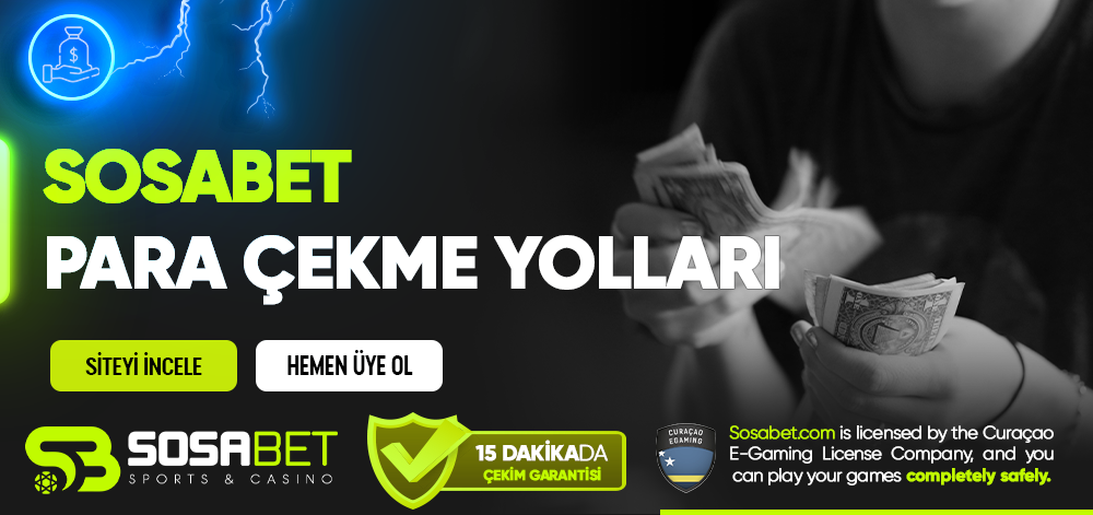 Sosabet Para Çekme Yolları