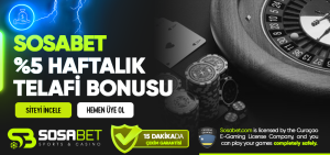 Sosabet %5 Haftalık Telafi Bonusu