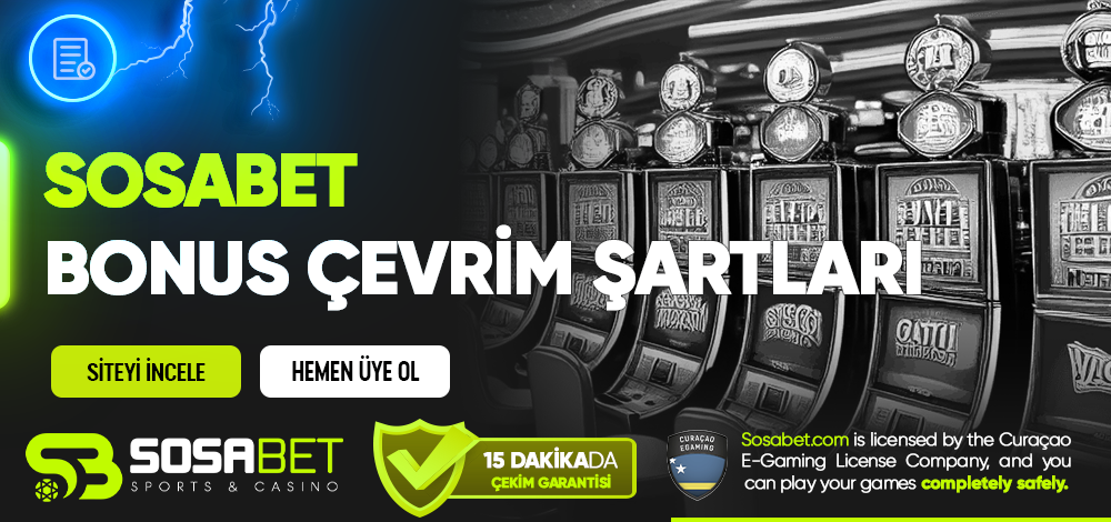 Sosabet Bonus Çevrim Şartları